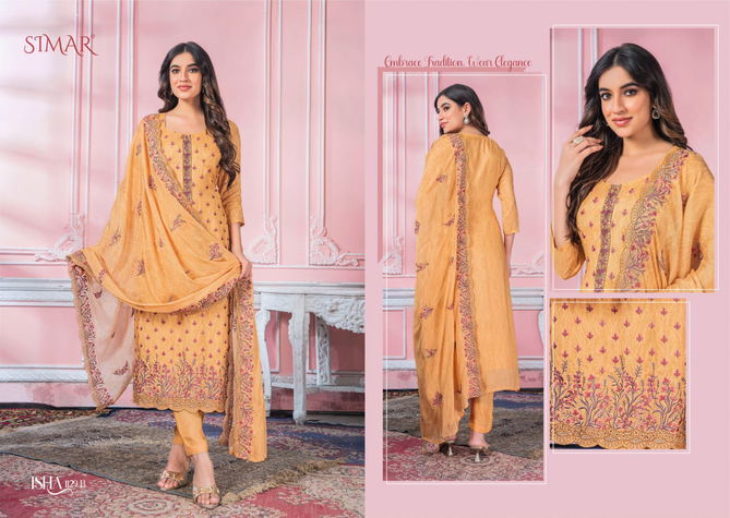 Isha By Glossy Viscose Printed Dress Material Orders In India